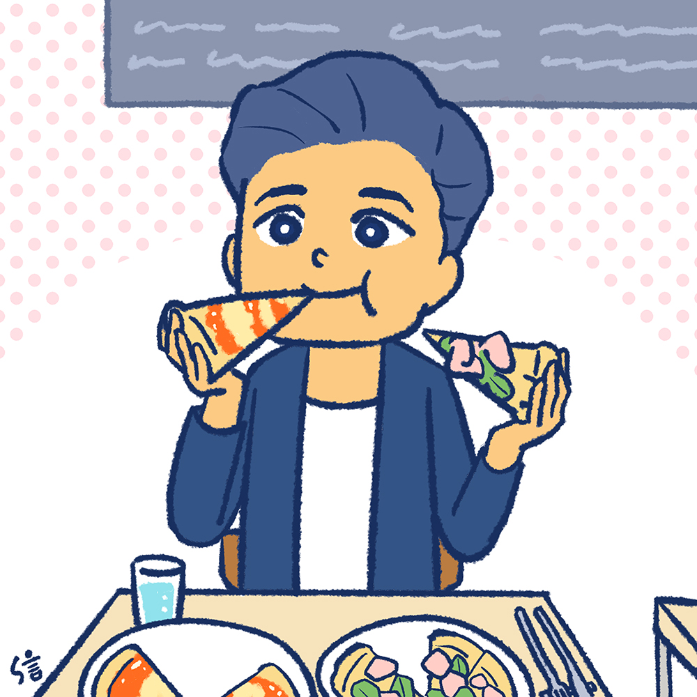 大会後のご褒美は、魅惑のナポレターナとプロシュート！