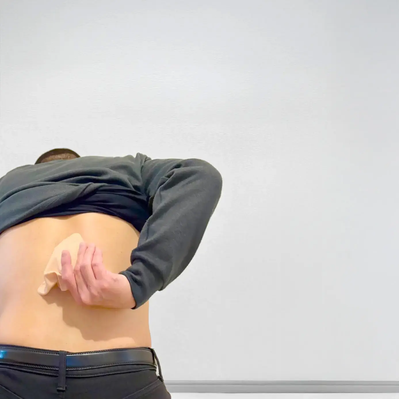 ふるい毛と かわを巻き込み はがす音