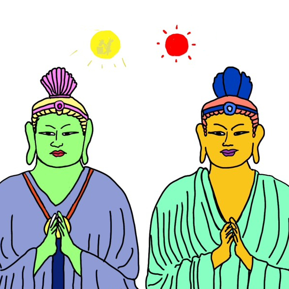 日光菩薩と月光菩薩