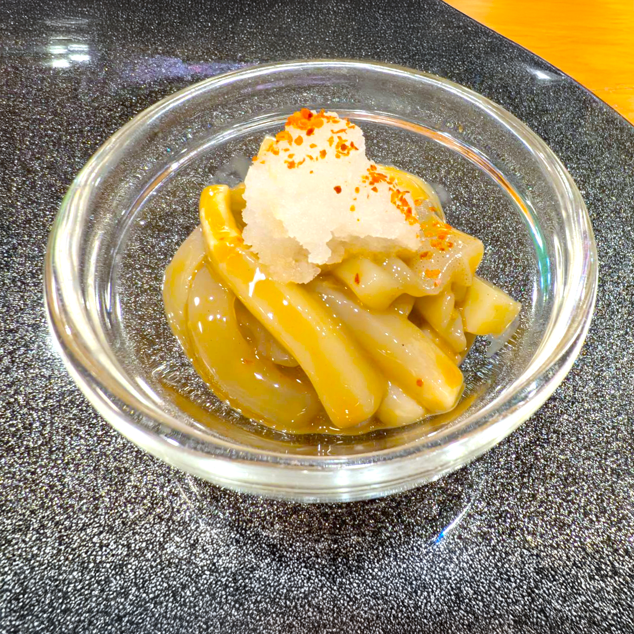 「鮨 ちさと」の【イカの塩辛】（北海道小樽市）